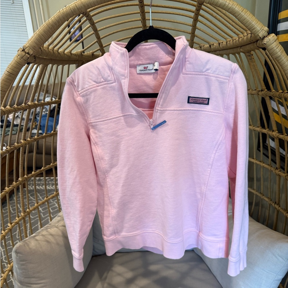 Vineyard Vines Light Pink Half-Zip Sweater